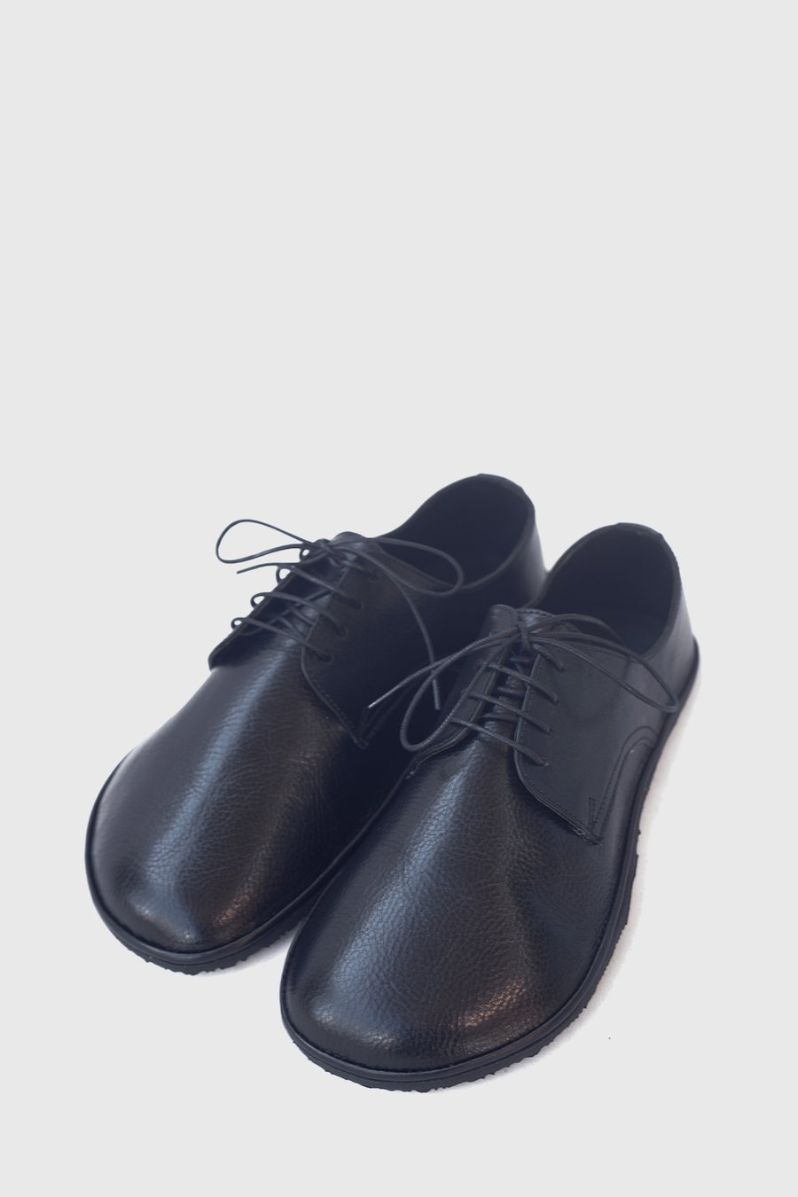Image of Plain Toe Derby in Veg-tanned Lustrous Black - 40 EU - Ready to ship