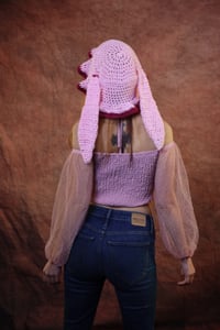 Image 4 of 1st Pink Bunny Ear Bucket Hat