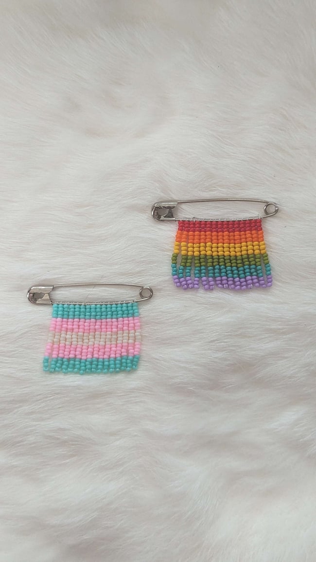 pride fringe pins