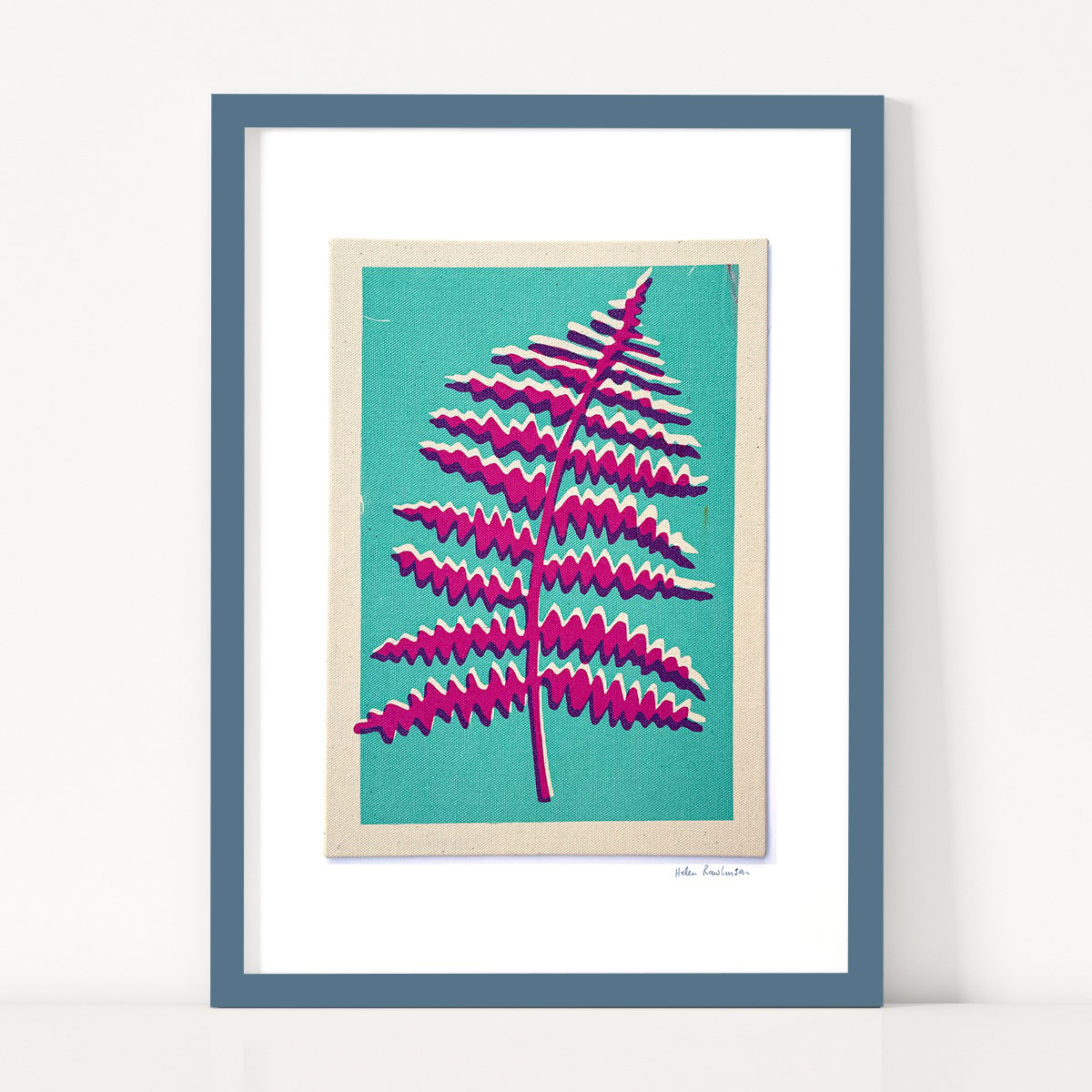 Image of Plum Fern Fabric Print