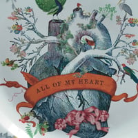 Image 2 of Large Love Plate - All of my heart (Ref. 206a)