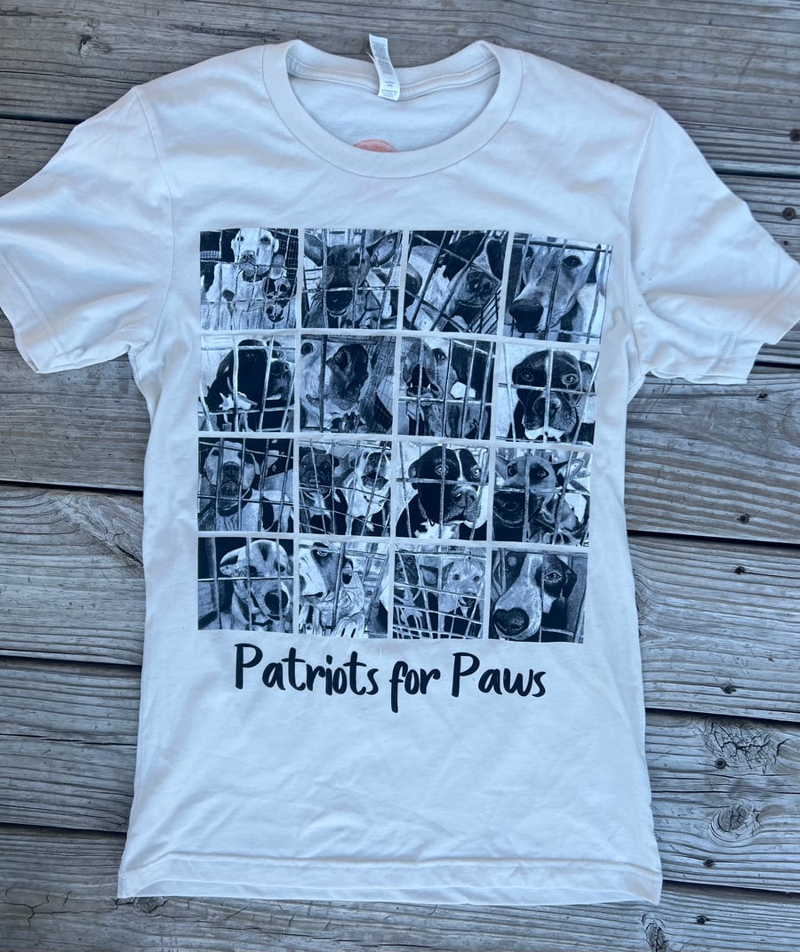 Image of Adult Patriots for Paws T shirts 