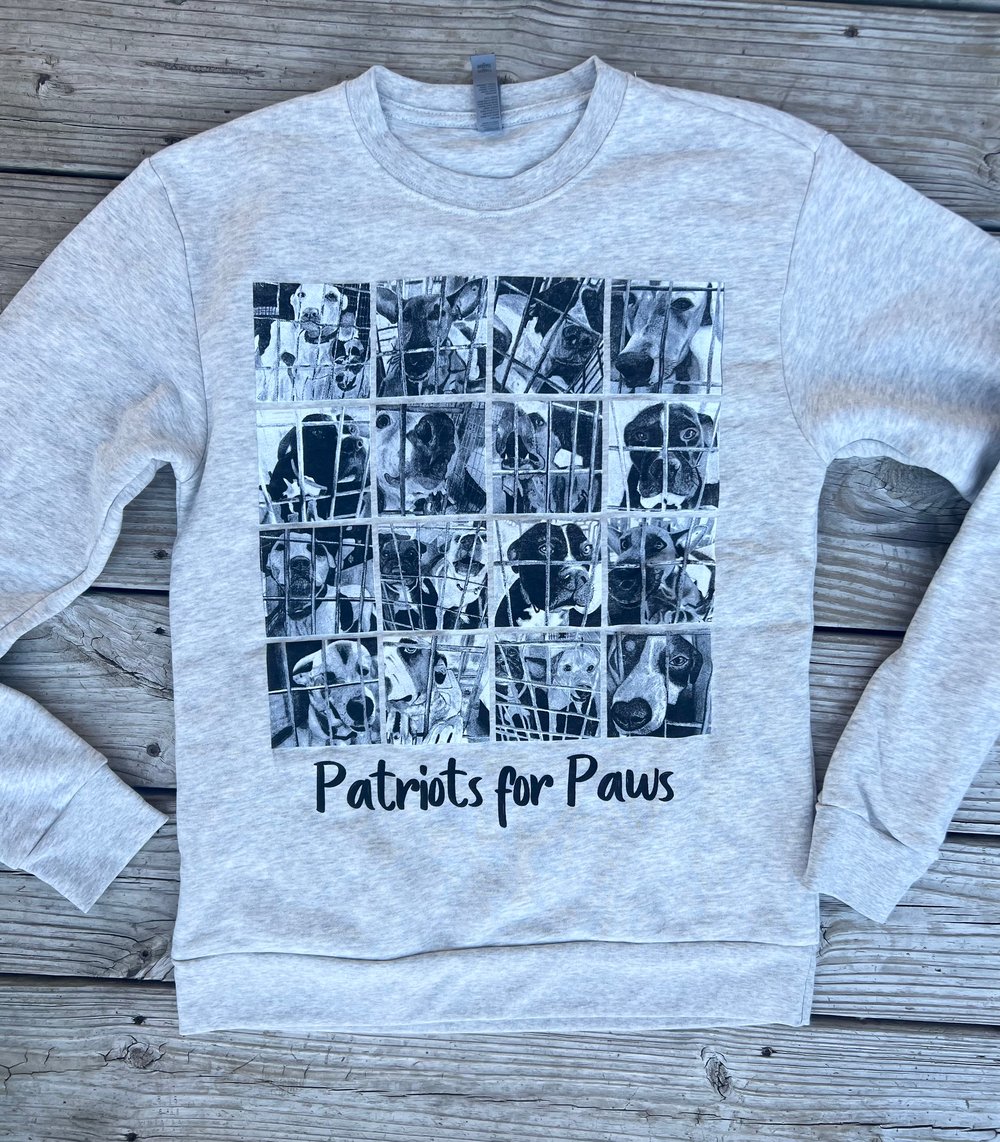 Image of Adult Patriots for Paws Sweatshirts 