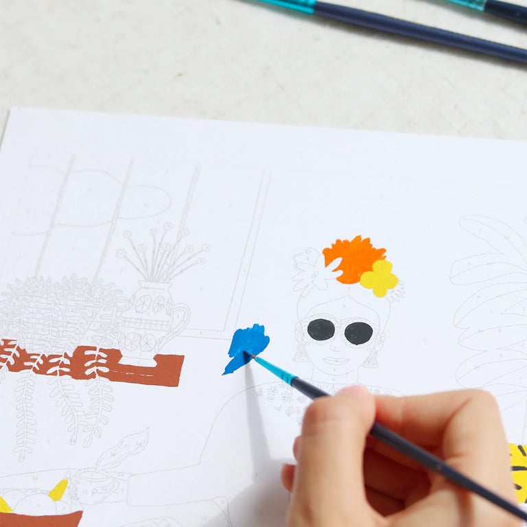 COFFRET PEINTURE AU NUMÉRO PETIT PINCEAU (PLUSIEURS MODÈLES) Image 11