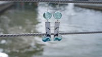 Image 3 of Stormy Seas Fuurin Windchime Earrings 