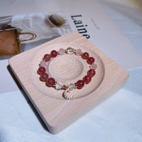 Image 1 of strawberry quartz bracelet 草莓晶月亮手链
