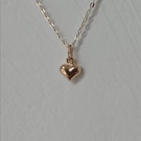 Image 2 of Tiny rose gold hearts ~ pendant and earrings