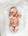 The Baby Pink Ribbed Love Romper 