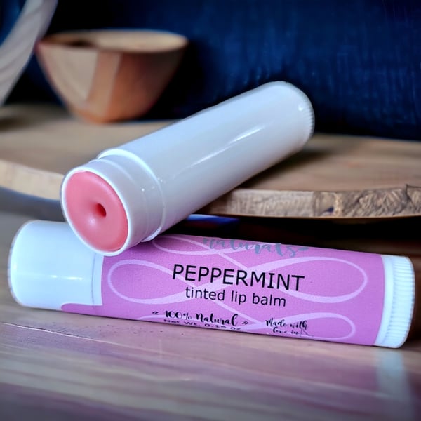 Image of Peppermint tinted lip balm 