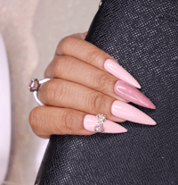 Image 1 of Pink dress  Press On Nails