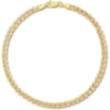 Solid Cuban Link Chain Bracelet 14K Yellow Gold 8" 4.844.8 
