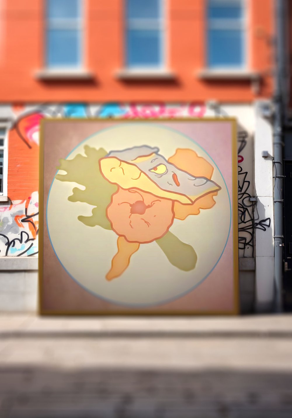 Salmon & Dumplings - Food Art - Framed poster