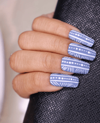 Image 1 of Blue bamboo  Press On Nails