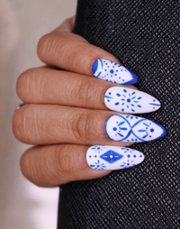 Image 1 of Vintage royal blue  Press On Nails