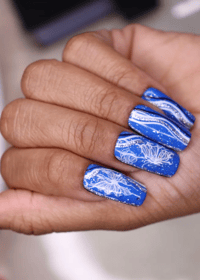 Image 2 of Blue butterfly   Press On Nails