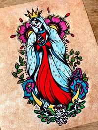 Image 1 of Day of the Dead "Virgen de Guadalupe" Tattoo Art Print
