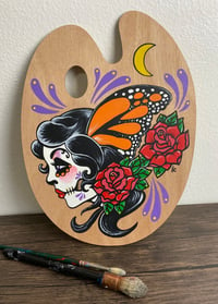 Image 1 of Day of the Dead Monarch "Butterfly Beauty" Original Painted Art