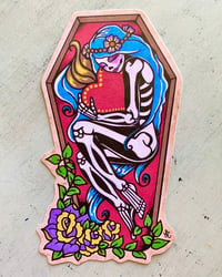 Image 2 of Day of the Dead Girl with Sacred Heart Sticker Decal