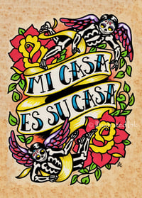 Image 2 of "Mi Casa Es Su Casa" Welcome Spanish Sign Art Print 