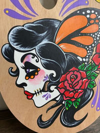Image 3 of Day of the Dead Monarch "Butterfly Beauty" Original Painted Art