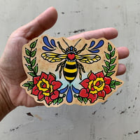 Image 2 of Traditional Tattoo Bee Sticker Decal