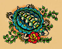 Image 3 of Day of the Dead Turtle Mexican Folk Art Print