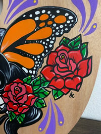 Image 4 of Day of the Dead Monarch "Butterfly Beauty" Original Painted Art