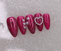 Image 4 of Sweet heart  Press On Nails