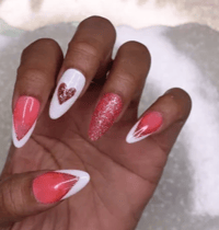 Image 3 of Heart B   Press On Nails