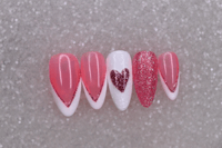 Image 2 of Heart B   Press On Nails