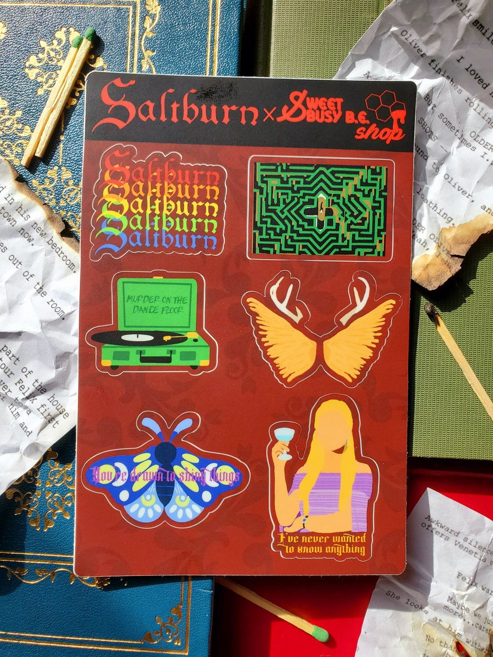 Image of Saltburn Sticker Sheets