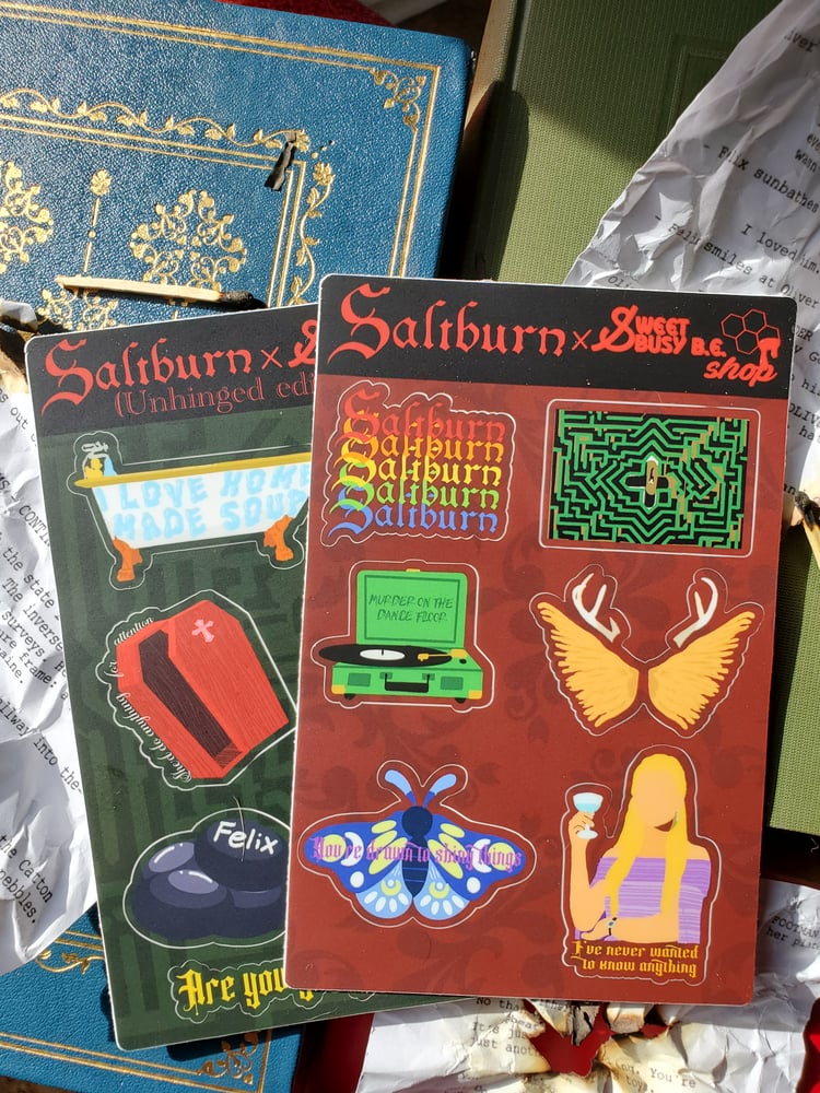 Image of Saltburn Sticker Sheets