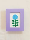 Blue Flower/Lavender Frame