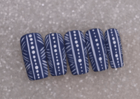 Image 4 of Blue bamboo  Press On Nails