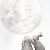 Image 1 of Moon Bunnies Print