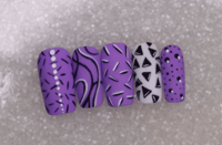 Image 4 of Fun in purple  Press On Nails