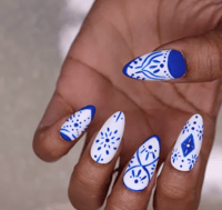 Image 2 of Vintage royal blue  Press On Nails