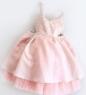 Image of Peaches n Cream Barbie Gown 4/5T