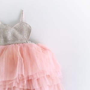 Image of Peaches n Cream Barbie Gown 4/5T