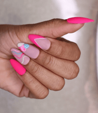 Image 2 of Classic pink  Press On Nails