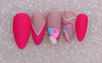 Image 5 of Classic pink  Press On Nails