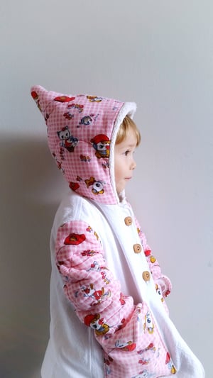Image of Quilted Kitten Coat 2/3T