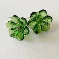 Image 1 of Flower Earrings - Sage Green
