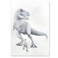Image 3 of I Dream of Dinosaurs - Trex Dinosaur Print