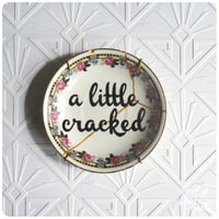Image 1 of A Little Cracked - Hand Painted Kintsugi plate