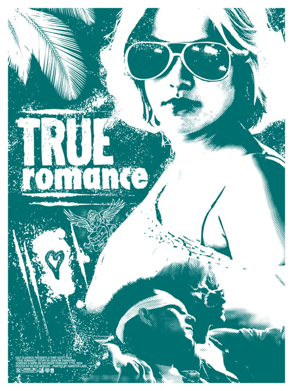 TRUE ROMANCE - 18 X 24 LIMITED EDITION SCREENPRINTED POSTER | CULT TRUE ROMANCE - 18 X 24 LIMITED EDITION SCREENPRINTED POSTER | CULT