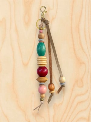 Image of BEADED BAG CHARM / KEYCHAIN #12