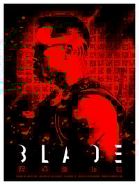 Image 2 of BLADE - 18 X 24 LIMITED EDITION SCREENPRINTED POSTER