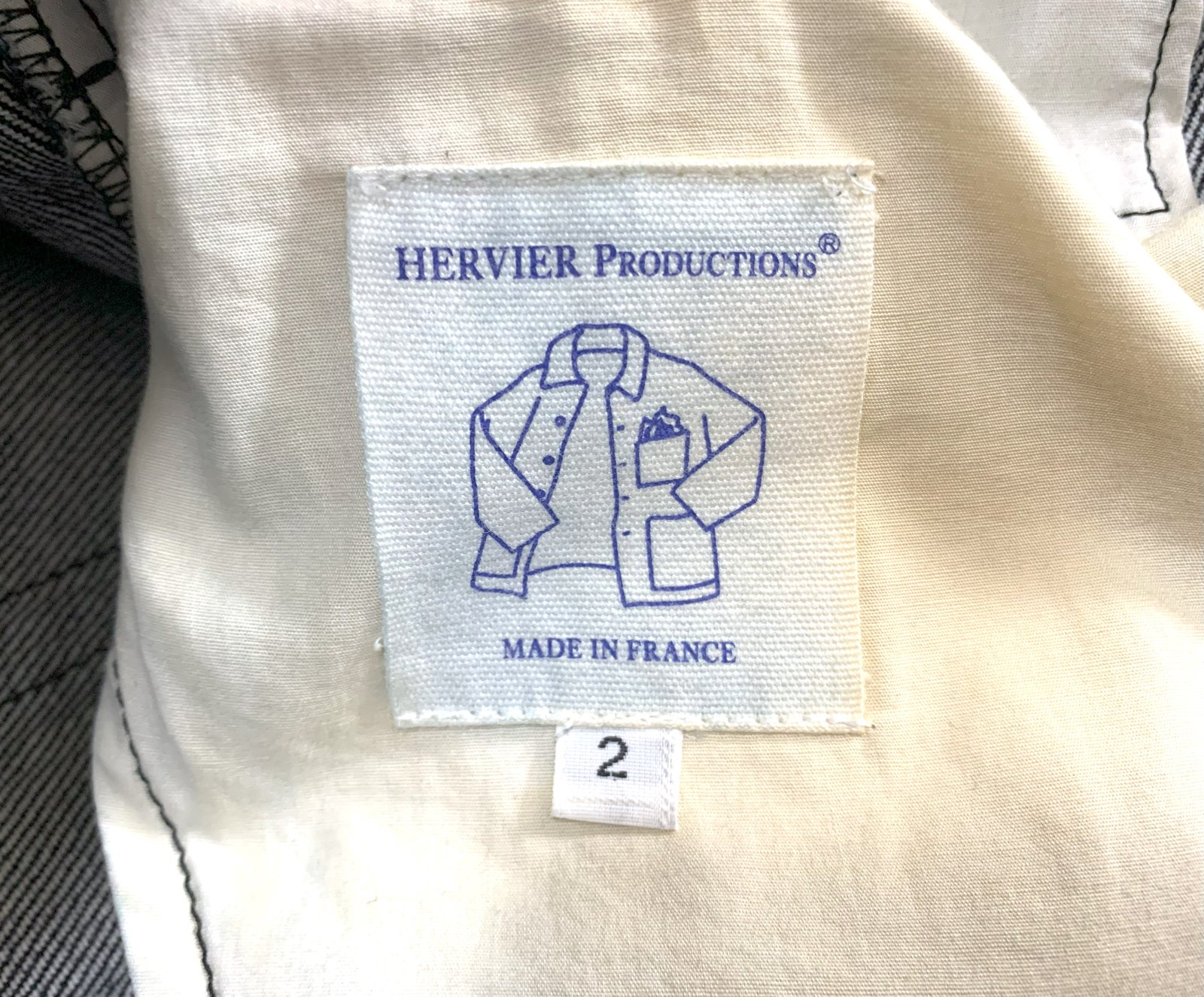 Hervier Productions junya watanabe made in France denim jeans 