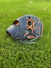 Image 1 of 11.5" Infielders Glove One-Piece Web (Navy)